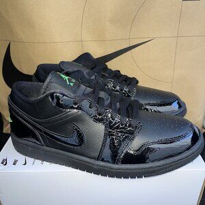 NEW Air Jordan 1 Low SE Black/Scream Green/Black IQ9701 010 Women 9.5, Men 8